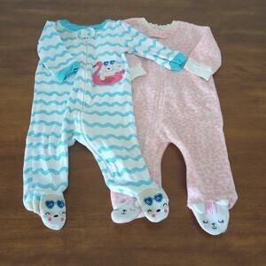 Baby girl sleeper set 3-6M